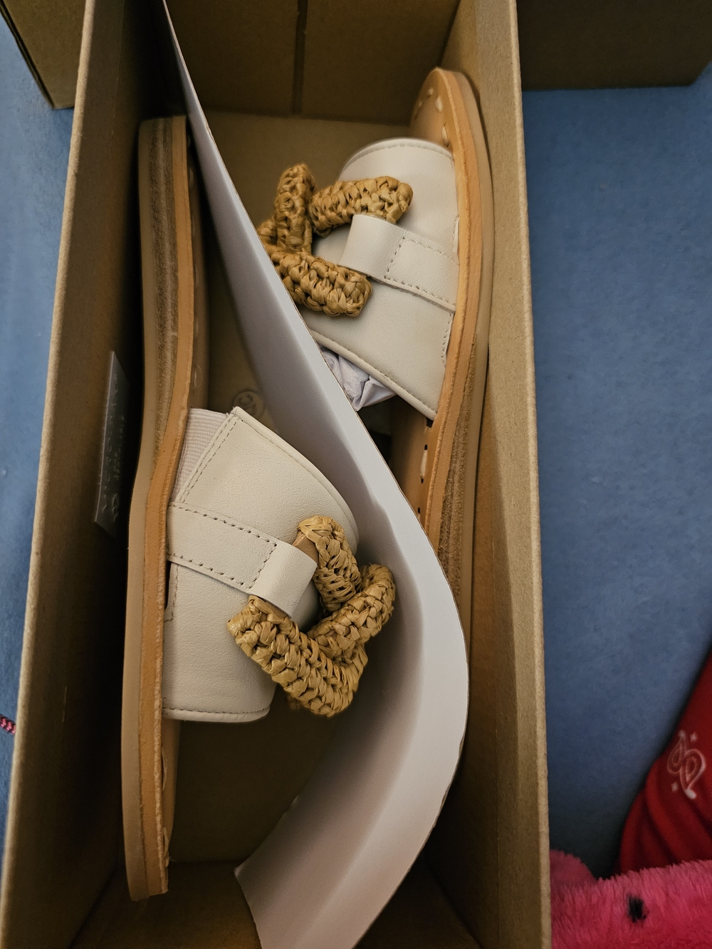 Dolce Vita Tan and Natural Braided Slide Sandals - Picture 3 of 7